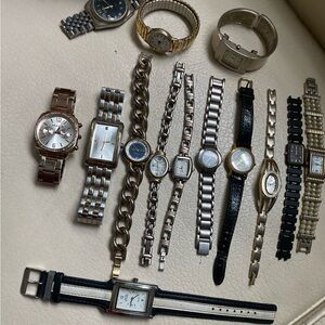 Lot of 15 Assorted Silver and Gold Watches